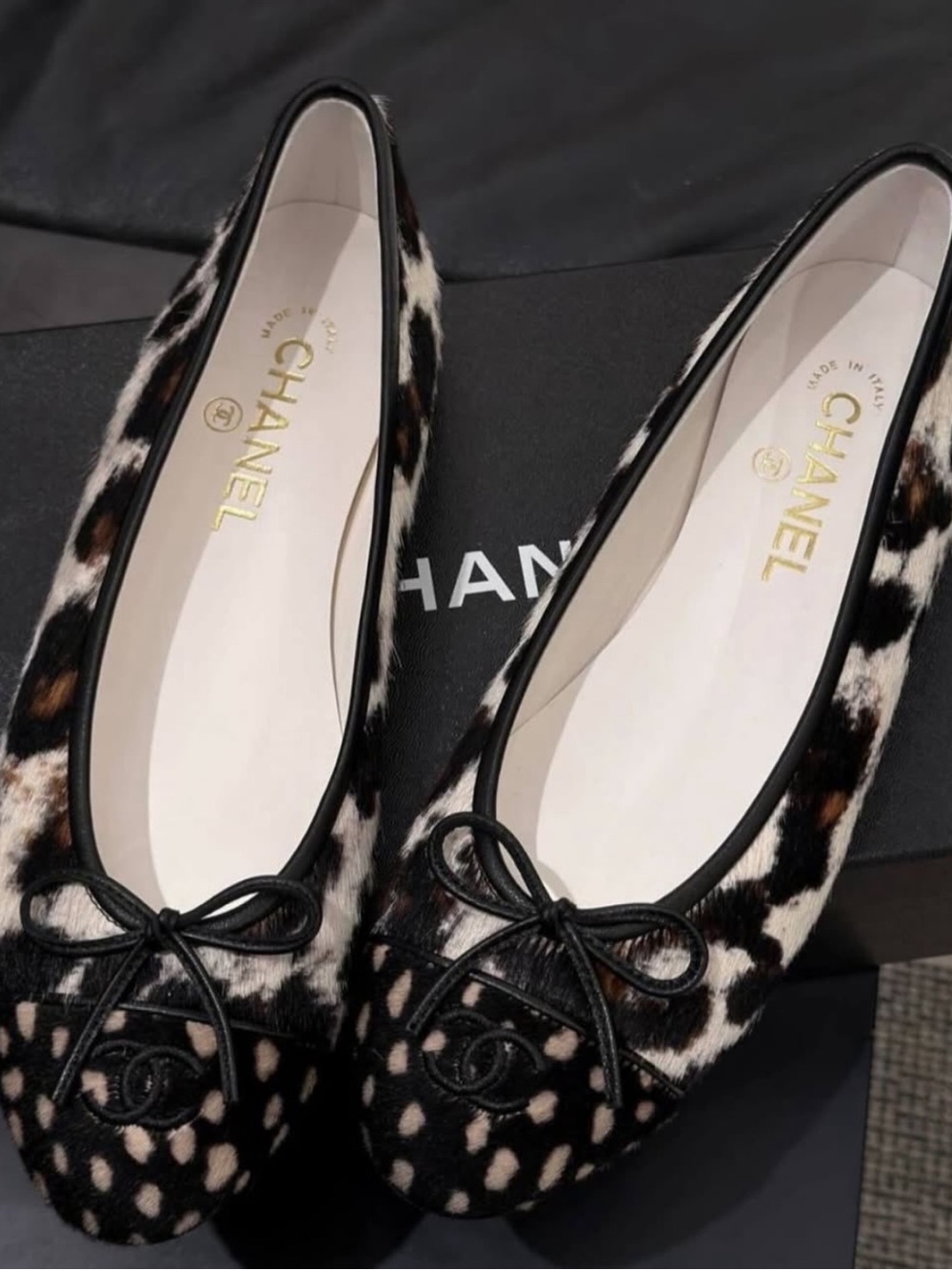 Chanel Pony Hair animal print ballet flats from Blazy Collection 26s - Picture 2 of 2